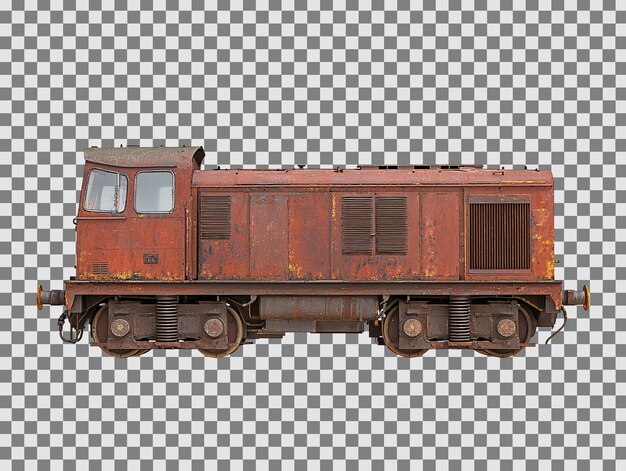 un tren oxidado en las vías