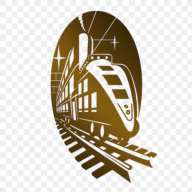 Un tren está en las vías con el logotipo de un tren