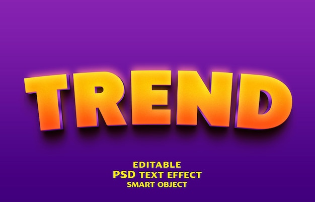 Trend 3D-Text-Effekt-Design