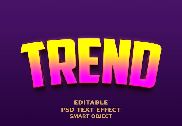 Trend 3D-Text-Effekt-Design