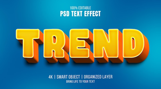 Trend colorful text effect