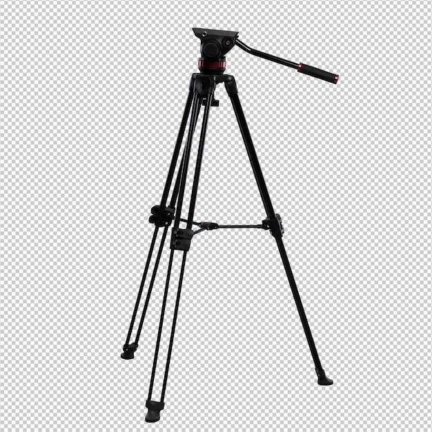 Treppiede fotografico su sfondo bianco