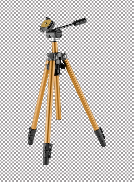 Treppiede per fotocamera isolato su sfondo bianco