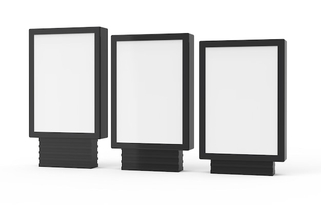 Tres cajas de luz diferentes