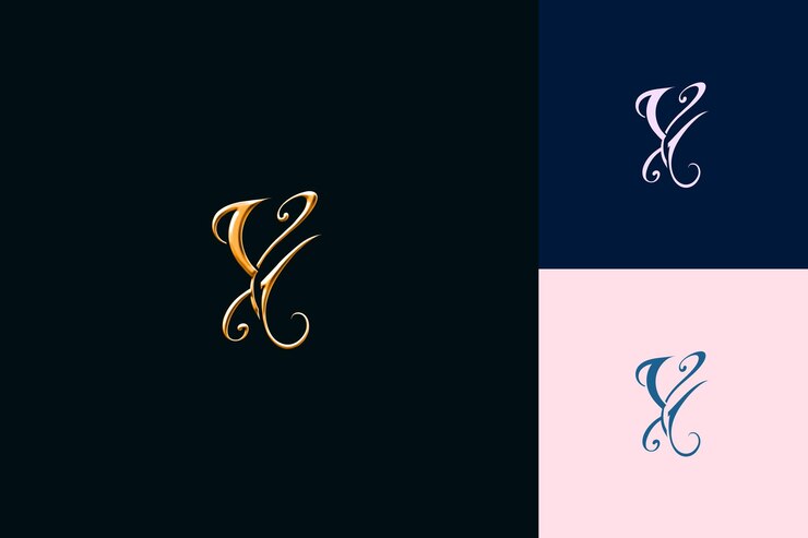 PSD três desenhos diferentes com a palavra " f " na parte inferior