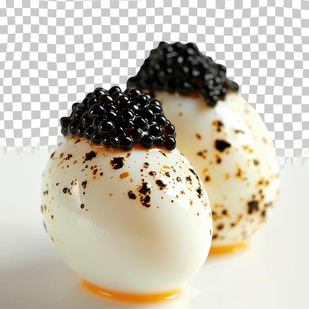 PSD tres huevos con moras y fondo blanco con un cuadrado en el medio