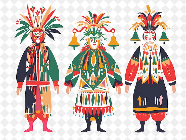 PSD tres imágenes de hombres con ropa tradicional una de las cuales tiene una cara que dice quot dios quot