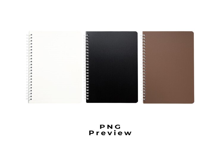 PSD três notebooks em fundo transparente