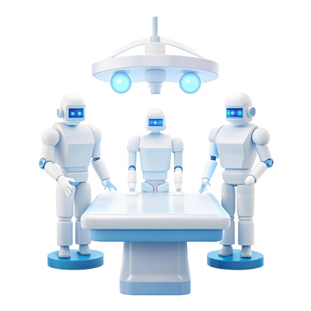 tres robots se muestran con uno que dice robot en la parte superior