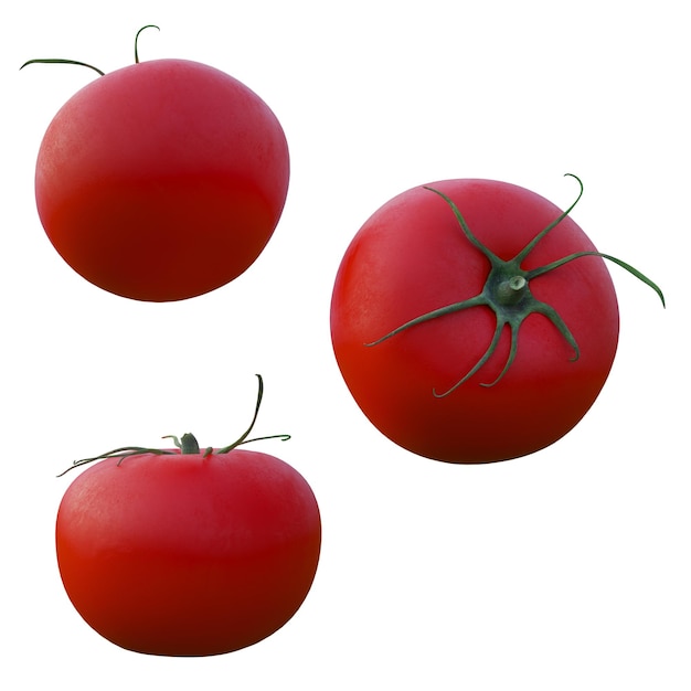 Tres tomates rojos