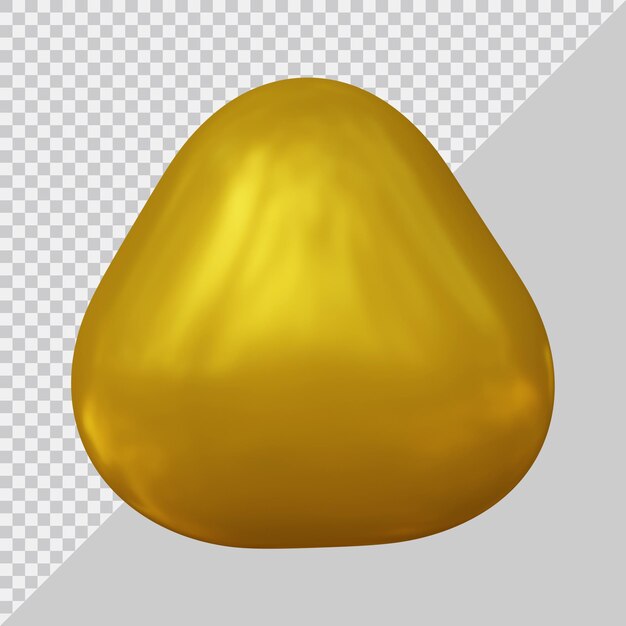 Triangle shape design in 3d render