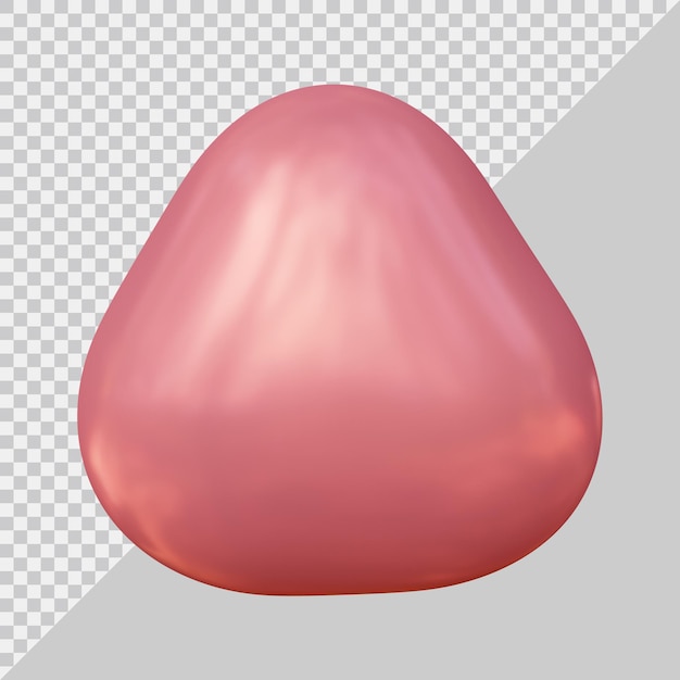 Triangle shape design in 3d render