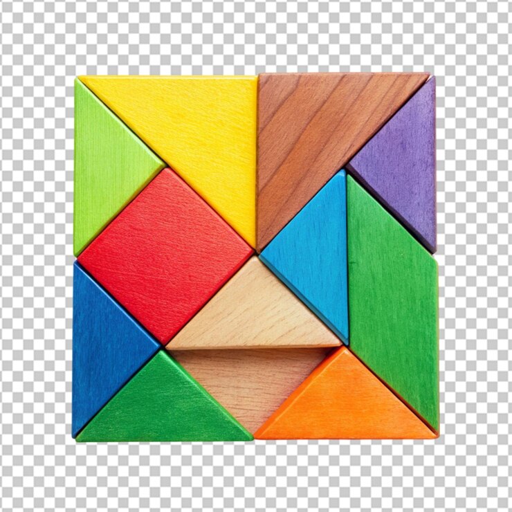 PSD triángulos abstractos con fondo transparente