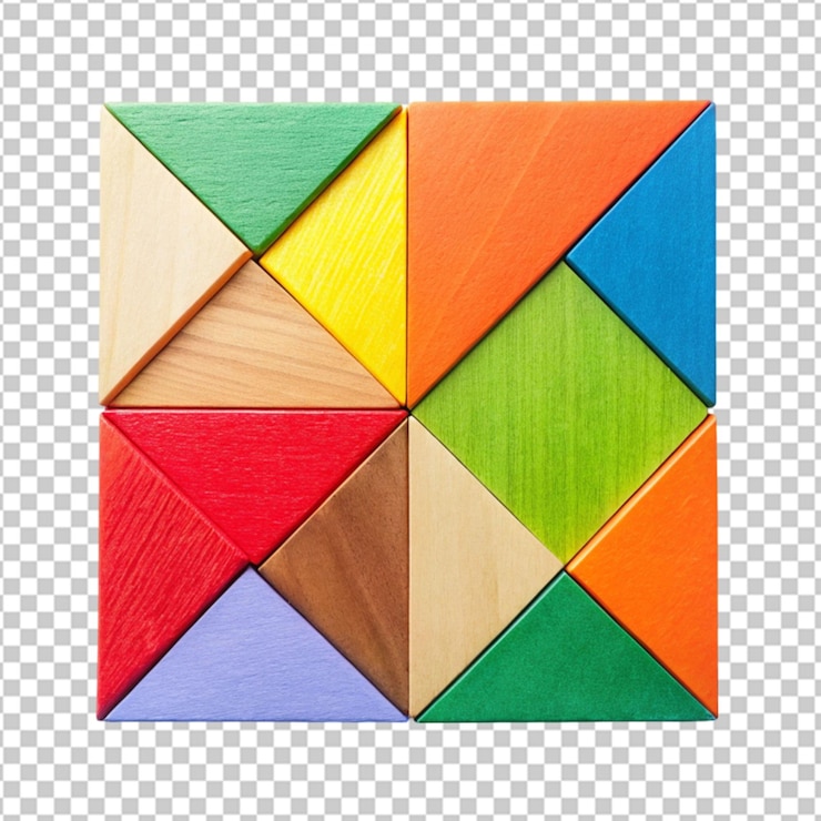 PSD triángulos abstractos con fondo transparente