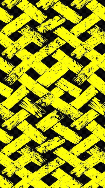 PSD triángulos geométricos amarillos y negros con un patrón blanco y negro