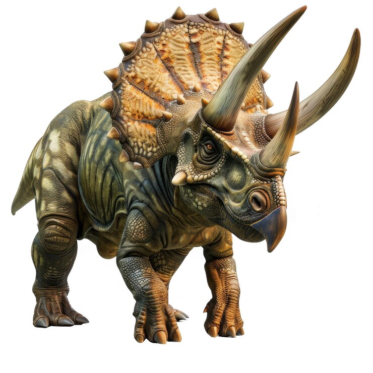 Triceratops Isolado em um Fundo Transparente