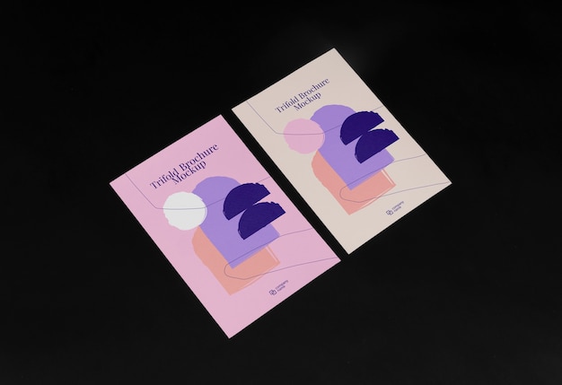 Trifold-Broschüren-Design-Mockup
