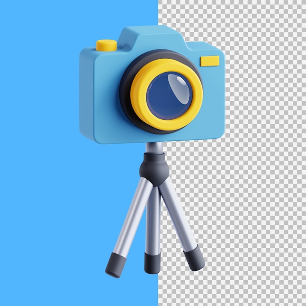 tripé de câmera ilustração gráfica 3D