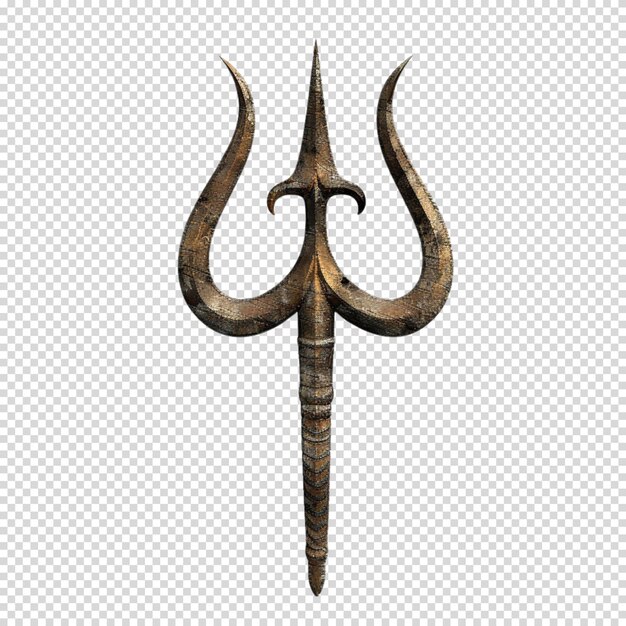 Trishul isolado em fundo transparente