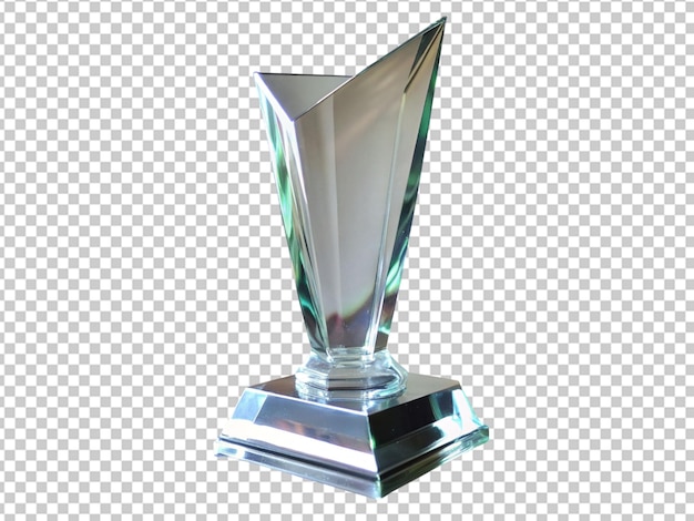Trofeo de acrílico de vidrio en blanco