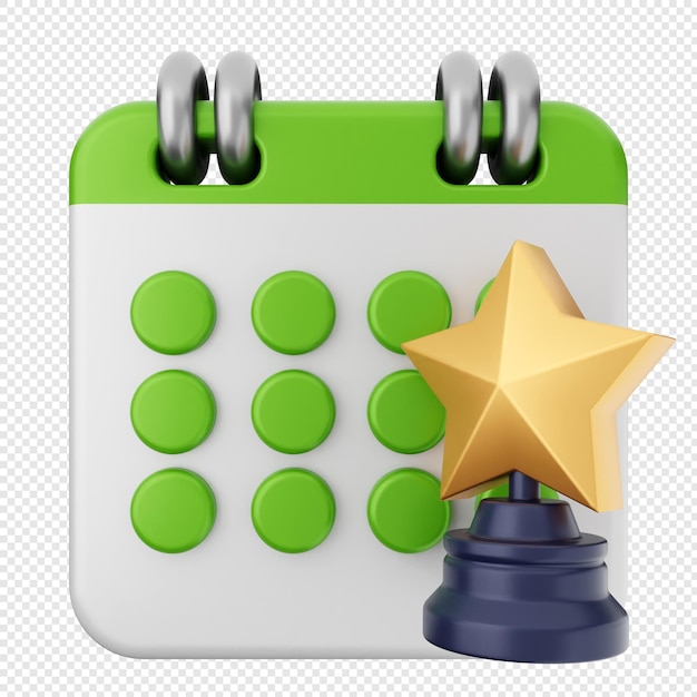 El trofeo del calendario 3D