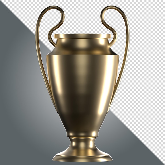 Trofeo d'oro vista anteriore PNG calcio sportivo