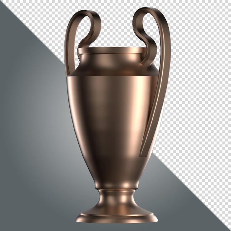 PSD trofeo di bronzo inclinato a sinistra png sport