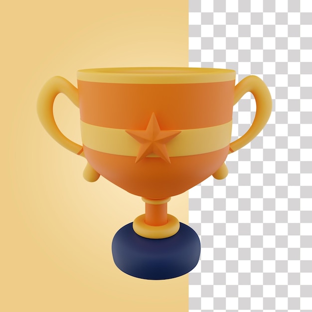 PSD trofeo icono 3d