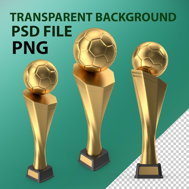 Trofeo de Oro de Fútbol de la Copa PNG
