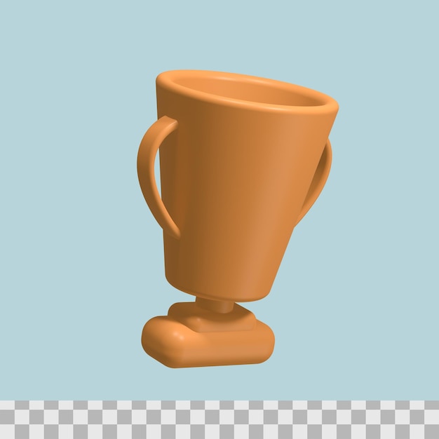 Trofeo, recompensa, 3d, icono, render