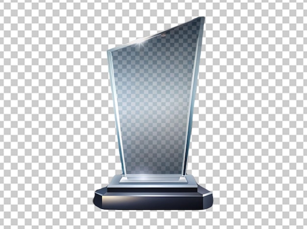 PSD troféu 3d renderizando fundo transparente isolado