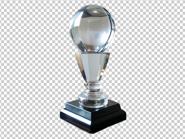 PSD troféu de acrílico de vidro em branco