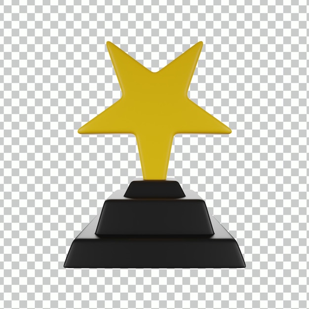 PSD troféu ilustração 3d