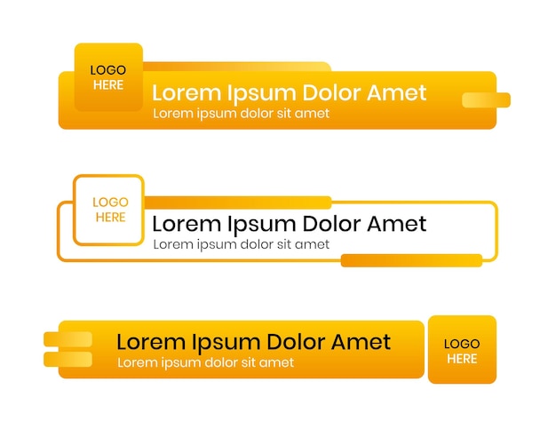 Troisièmes inférieurs élégants pour les émissions d'information et d'information gradient jaune