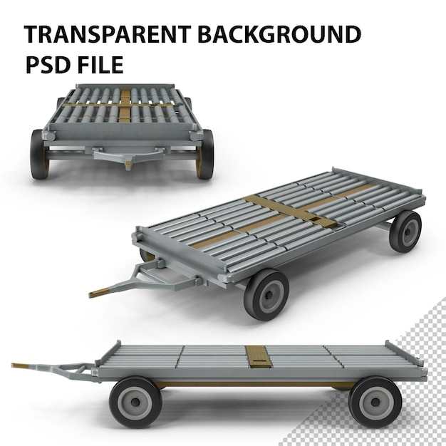 PSD trolley de rebocador de aeroporto png