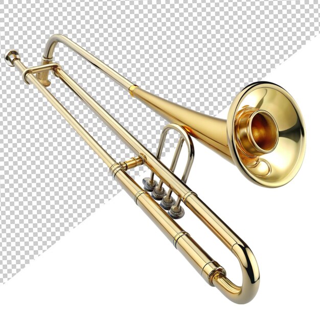 PSD trombone sur un fond transparent