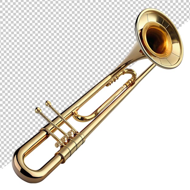 PSD trombone sur un fond transparent