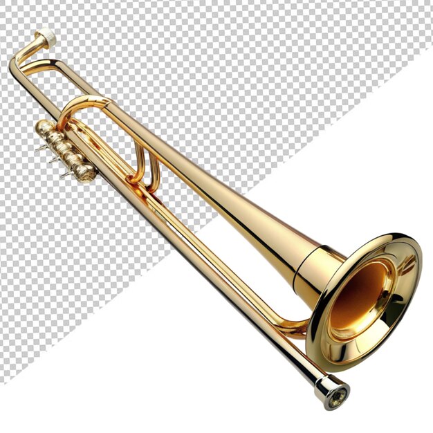 PSD trombone sur un fond transparent