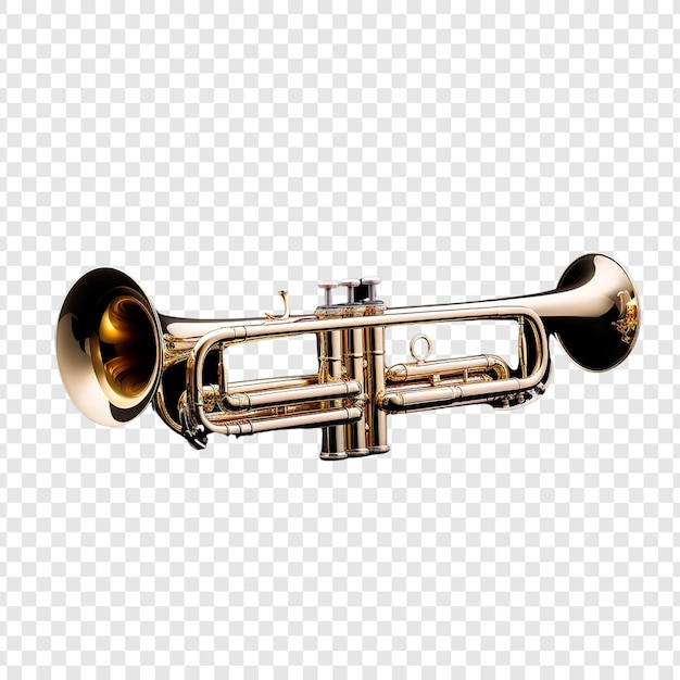 PSD trombone isolé sur fond transparent