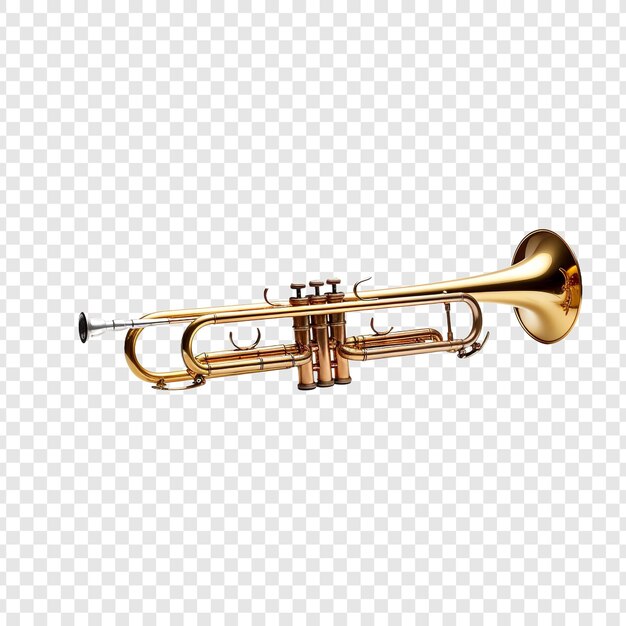 PSD trombone isolé sur fond transparent