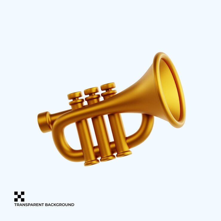PSD trompeta de bronce dorado para orquesta