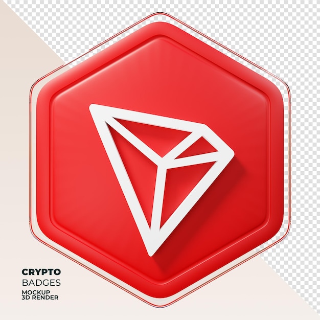 TRON TRX Badge pièce de rendu 3D