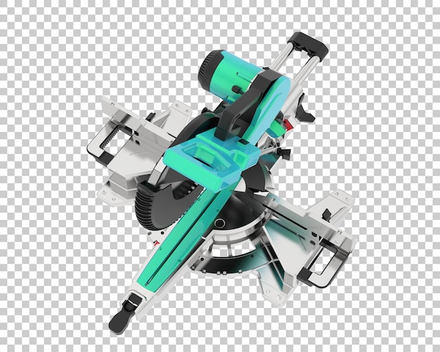Troncatrice isolata su sfondo trasparente 3d rendering illustrazione