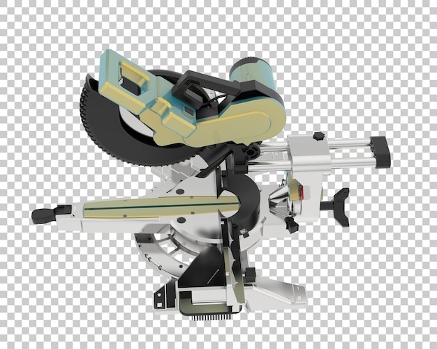 Troncatrice isolata su sfondo trasparente 3d rendering illustrazione