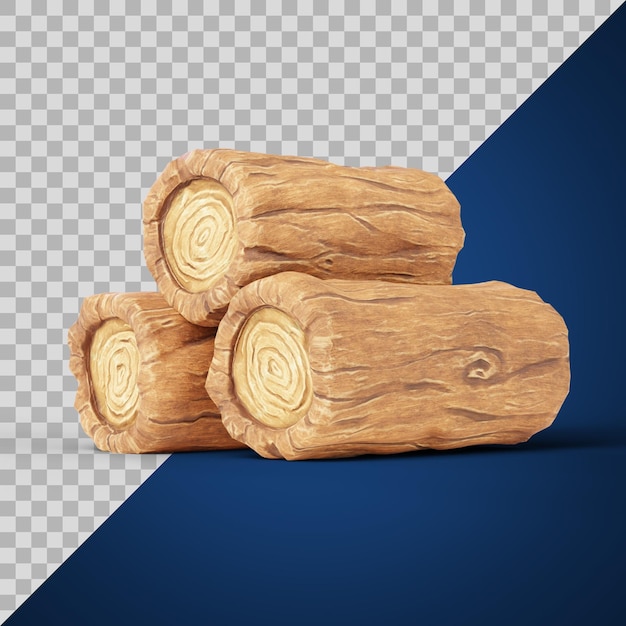 Tronchi di legno stilizzati