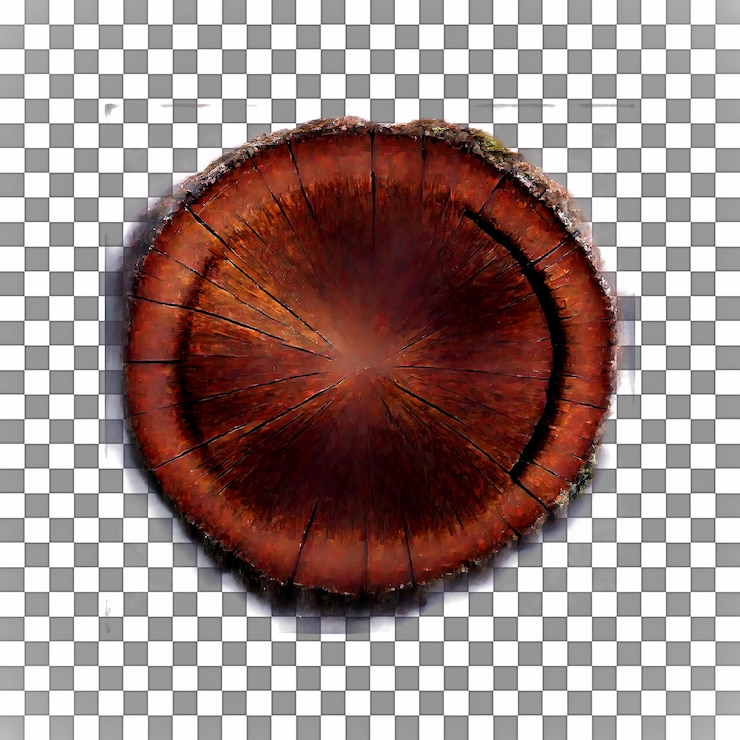 PSD tronco de árvore desgastado com textura de madeira natural áspera