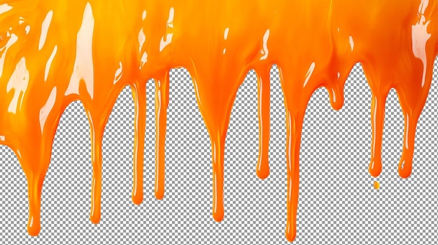 Tropfende orangefarbene Textur