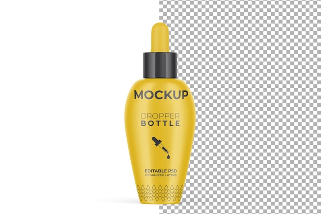 Tropfflasche 3D Mockup PSD