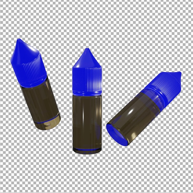 PSD tropfflaschenmodell mit blauem verschluss