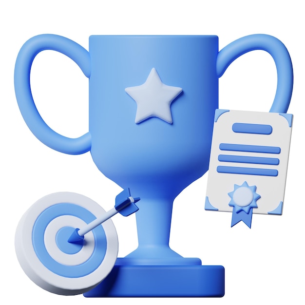 Trophée d'accomplissement Business Start up 3D
